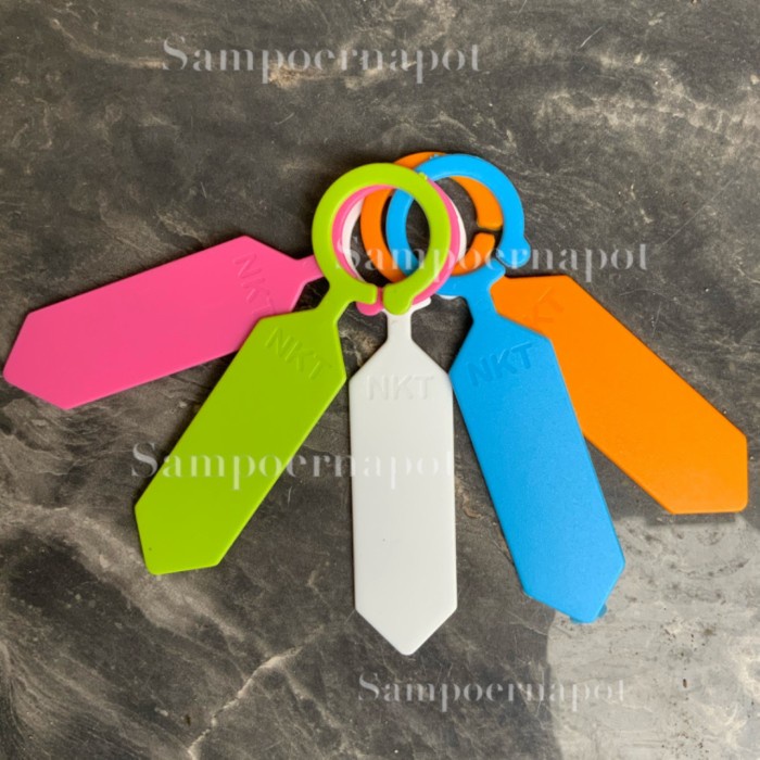

label tag tanaman warna warni name tag bahan tebal - pack isi 50 pcs