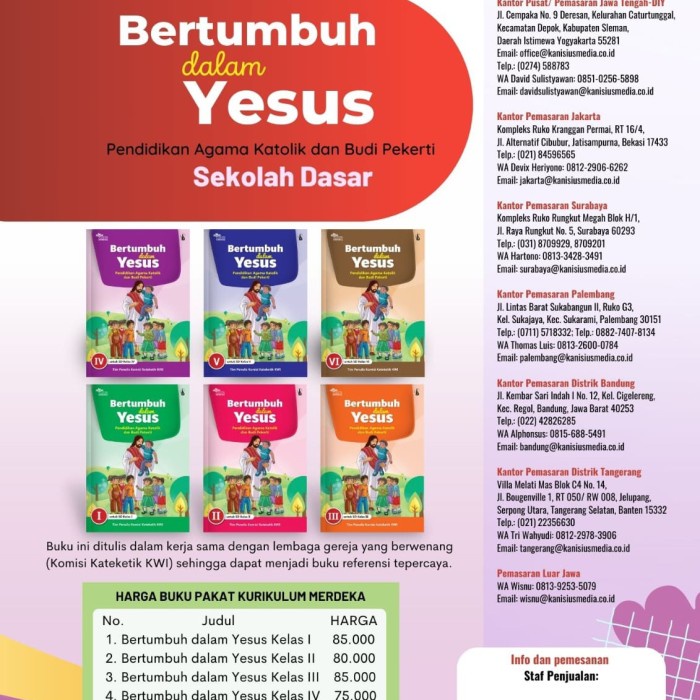 

Ready Bertumbuh Dalam Yesus , Pendidikan Agama Katolik Sd Kelas 1 2 3