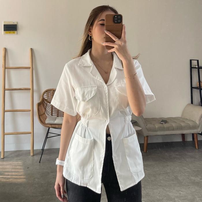 [Shylo] Vivi Slit Shirt / Slit Shirt Terbaru