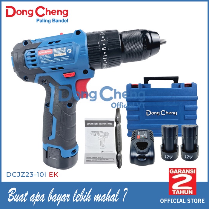 Dongeng DCJZ23-10i EK DCJZ23-10i Brushless Impact Drill Bor Cordless 12V