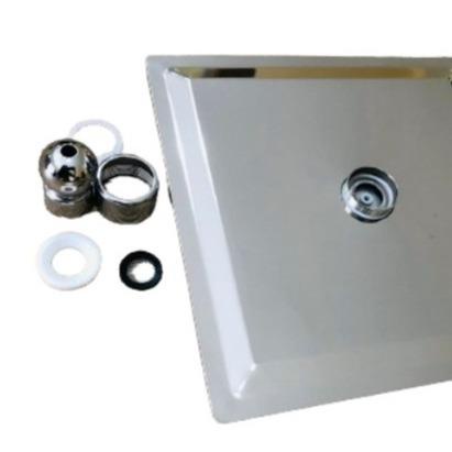 Head Shower Silver Wall Shower Rainfall Kepala Shower Gantung Stainless 8 dan 10 INCH - 8 INCH