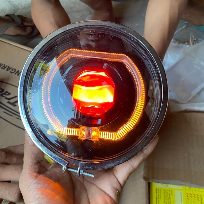 lampu set asli biled 5.7inc set batok l2g Motorcycle