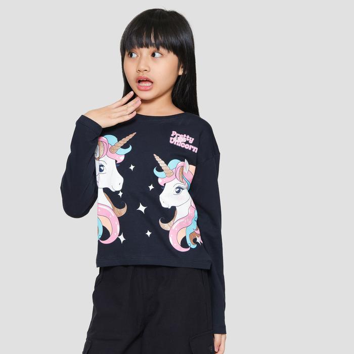 AERO PRETTY UNICORN KAOS LENGAN PANJANG ANAK PEREMPUAN 121324086