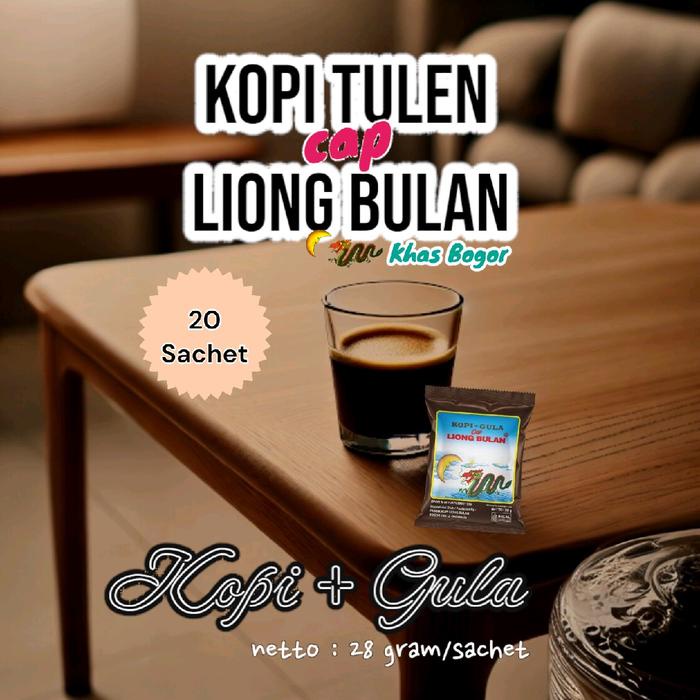 

Kopi cap Liong Bulan Plus Gula Kopi Tulen Khas Bogor Local Legend Coffee