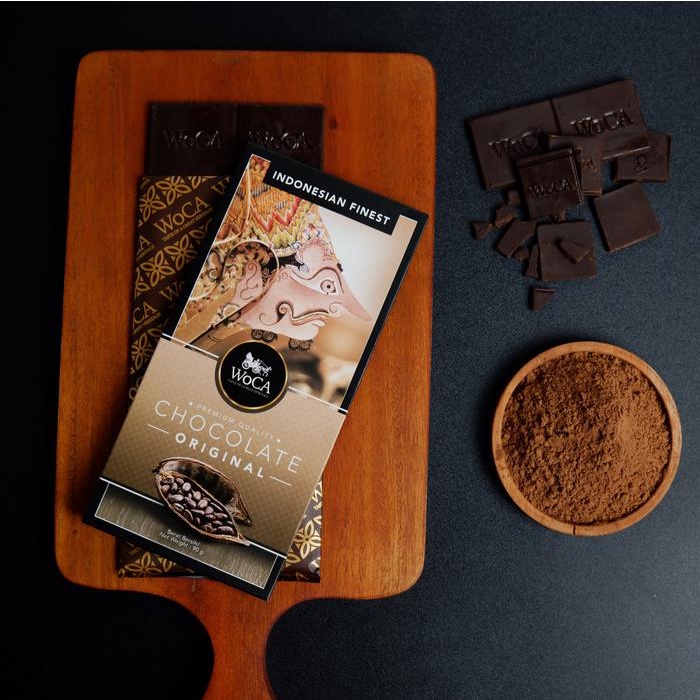 WoCA Premium Chocolate 3 x 90g Bars - Cokelat Batang Rasa Original