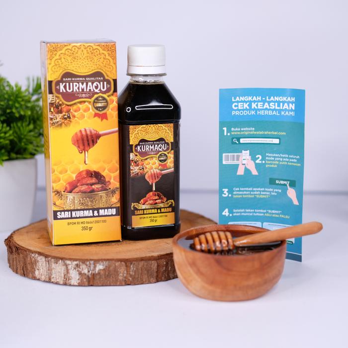

Kurmaqu Sari Kurma dan Madu isi 350gr - Madu Multifora dan Sari Kurma Pilihan Honey Syrup Gula