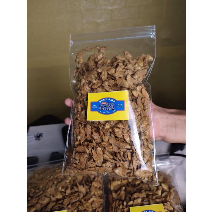 

Baby fish crispy 500 gram rasa balado gurih manis Camilan Food Kering Snack Cemilan Keripik Pedas