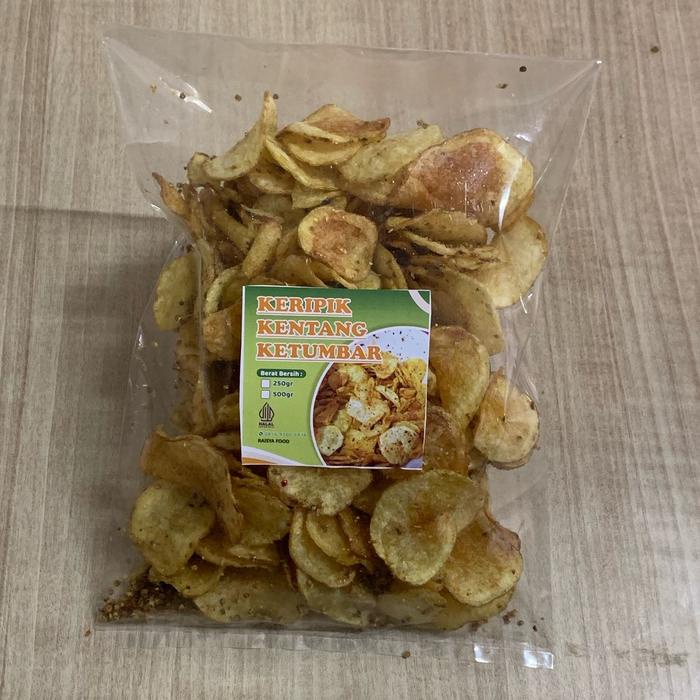 

Kripik kentang Rasa Ketumbar Berat 250g Dan 500grm Cemilan