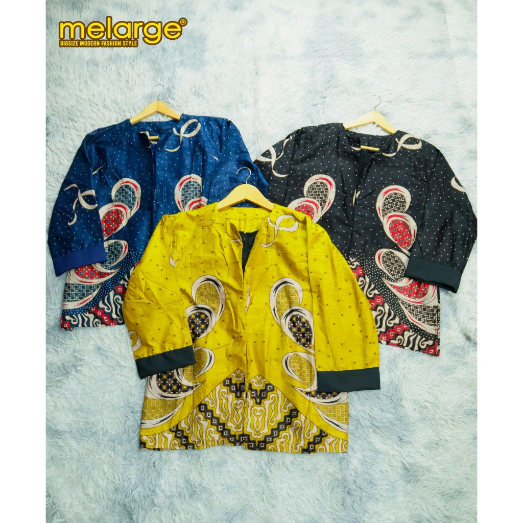 New Melarge - Kemeja Batik Hilya Kemeja Wanita Jumbo Baju Batik Wanita Modern 3Xl Ld 120 4Xl Ld 130