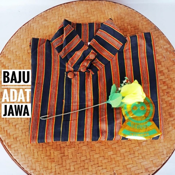 EKSLUSIF BAJU SURJAN HITAM COKLAT / PAKAIAN ADAT PRIA