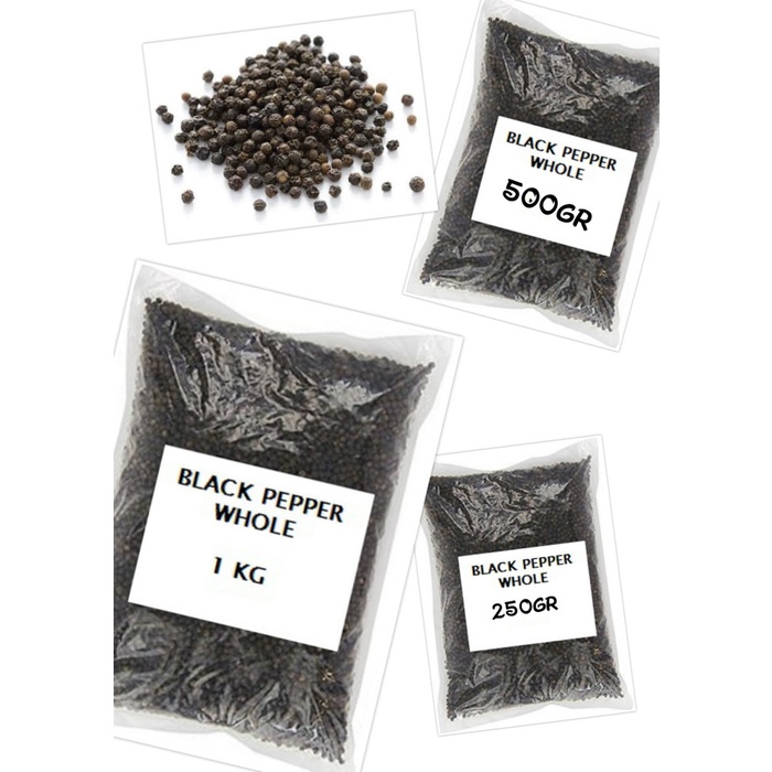 

Sale! Black Pepper Whole (Lada Hitam Utuh) Grade A