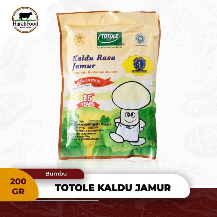 

Sale! Totole Mushroom Stock Powder Kaldu Jamur Bubuk - 200 Gram