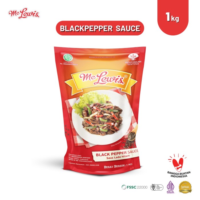 

Sale! Mc Lewis Blackpepper Sauce - 1Kg