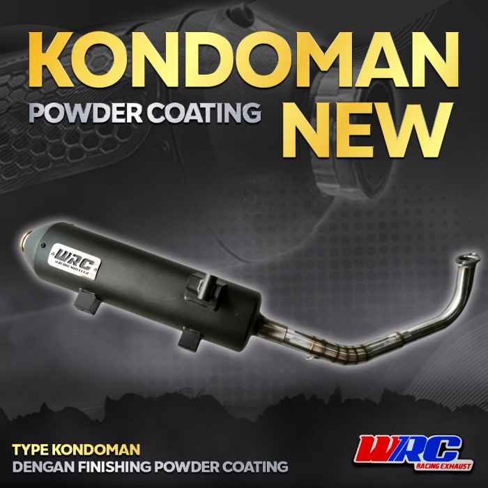 Knalpot Racing Kondoman New Wrc Vario, Nmax, Pcx, Aerox - Asli
