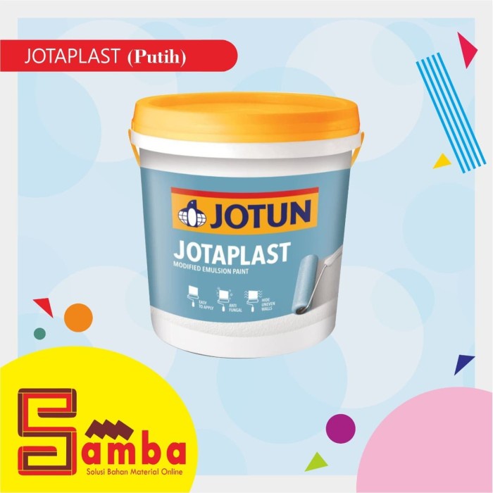 JOTUN PUTIH JOTAPLAST 25 KG / CAT TEMBOK INTERIOR / CAT PLAFON 1 PAIL