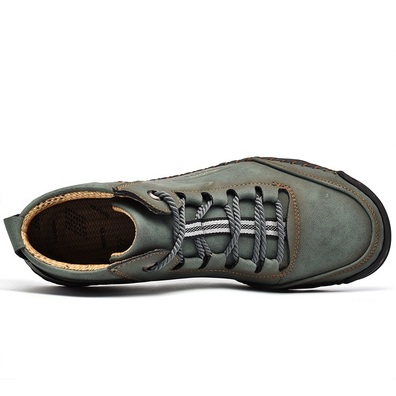 CUCI GUDANG Import Sepatu Boot Pria Tali Boots Casual Semi Formal Model Kulit Asli Original Cowok