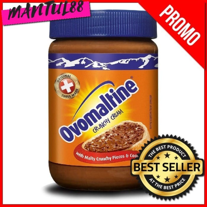 

OVOMALTINE 380GR 380 GR CRUNCHY CREAM SELAI COKLAT COKELAT MURAH
