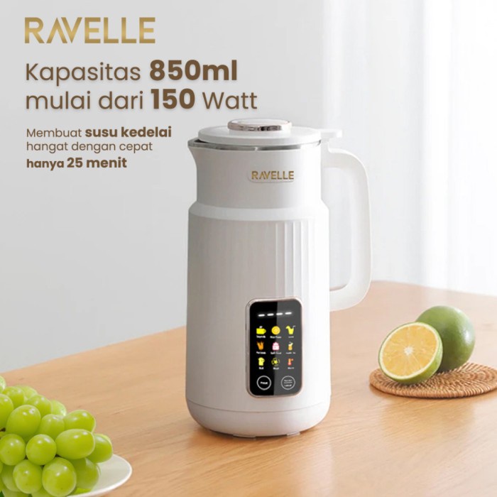 

RAVELLE Digital Soymilk Maker - Mesin Pembuat Susu Kacang Kedelai