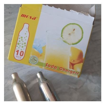 

Mosa Soda Drink Maker Charger Gas CO2 Food Grade Catridge 10 pcs