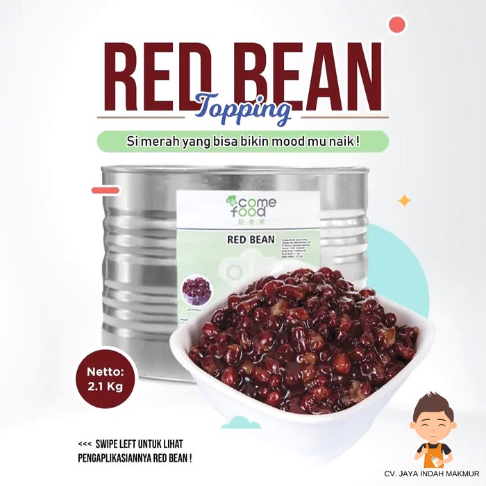 

Kacang Merah / Red Bean Taiwan Topping Dessert Minuman / Drink