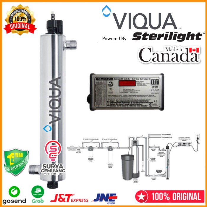 

UV STERILIGHT VH410 UV VIQUA 18GPM ULTRAVIOLET VIQUA ORIGINAL CANADA