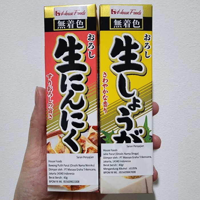 

Oroshi Nama Shoga - Jahe Parut / Oroshi Nama Ninniku - Bwg Putih Parut
