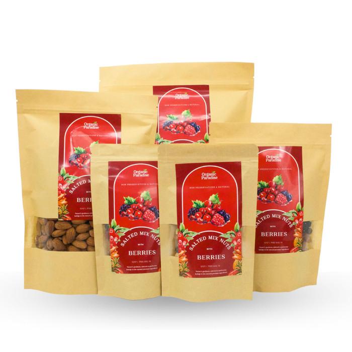 

SALE !!! ORGANIC PARADISE SNACK KACANG MIX ASIN DENGAN BERRY 500 GRAM / SALTED MIX NUT WITH BERRY