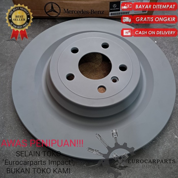 Paling Berkualitas Disc Brake Belakang Mercedes Benz W166 X166 W292 Ml Gl Gle Gls400 Piringan Rem