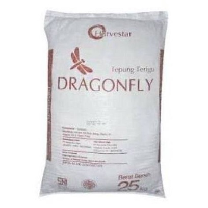 

Tersedia Tepung Terigu Dragonfly 25Kg / 25 Kg 1 Karung / Ball