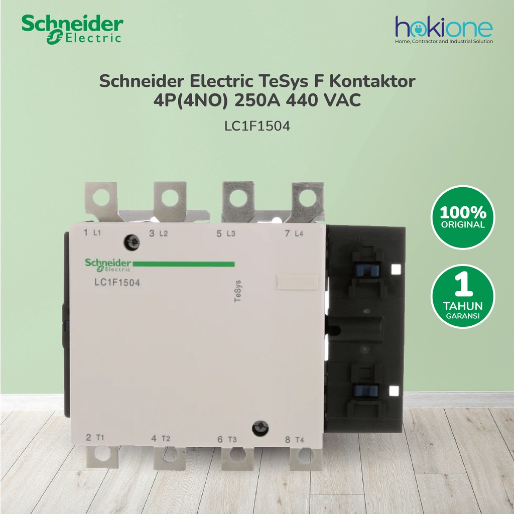 Schneider Electric TeSys F Kontaktor 4P(4NO) 250A 440 VAC LC1F1504