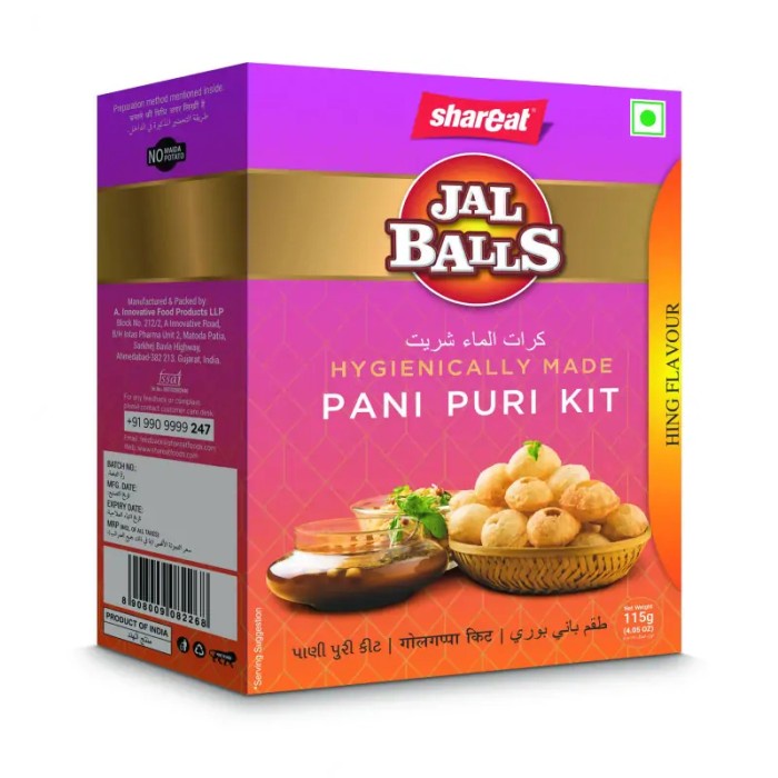

SALE !!! SHAREAT PANI PURI PAPAD JAL BALLS HING 115 GM READYY