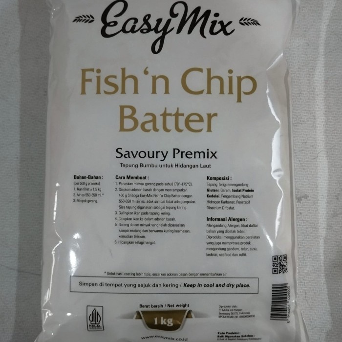 

SALE !!! TEPUNG EASYMIX FISH N CHIP 1KG READYY