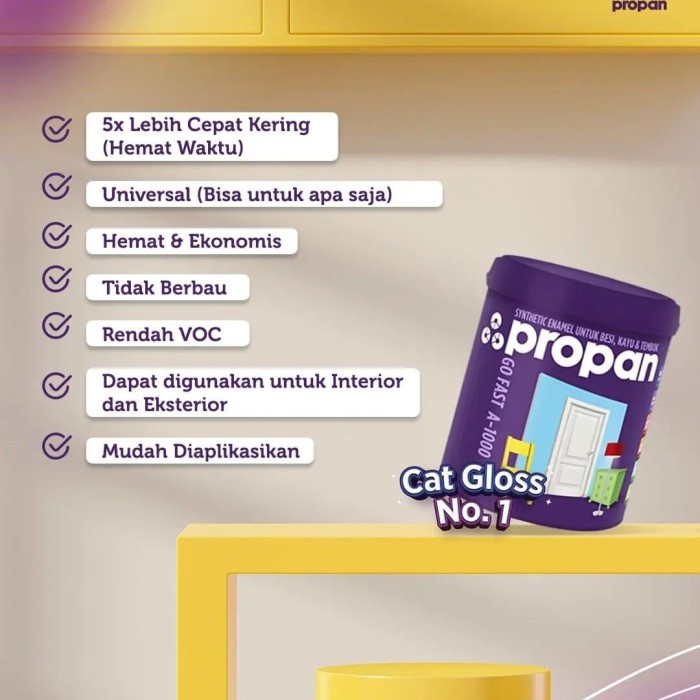Beliyukkk- Cat Propan Go Fast a 1000 Putih dan Warna Gofast Water Based