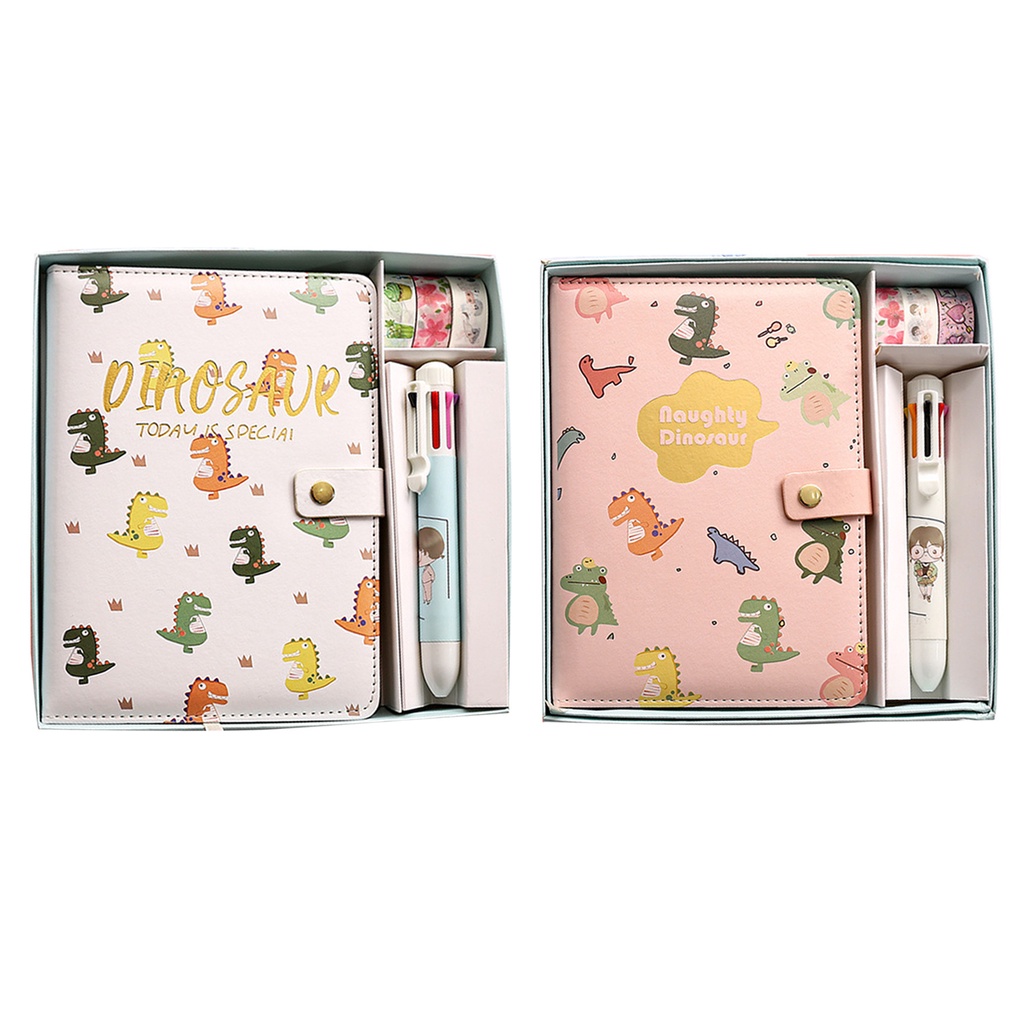 Notebook Notebook Set Cartoon Notebook Gift Box Notebook Magnetic Button Diary Book