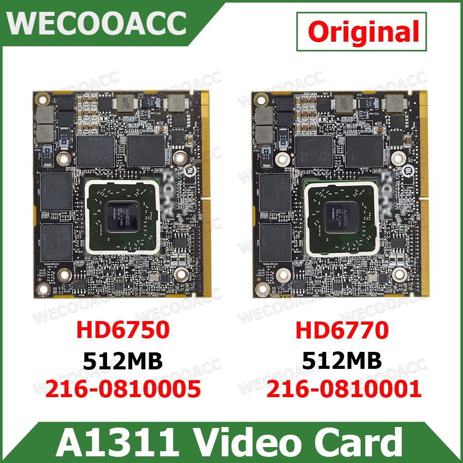 MB Original HD6750 HD6770 Graphics Card For Apple iMac 21.5" A1311 Video Card 2010 2011 512MB 109-C2