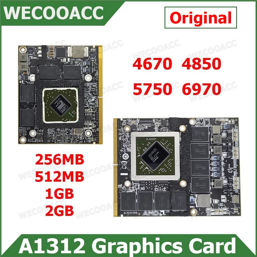 MB Original HD4670 HD4850 HD5750 HD6970 Video Card For iMac 27" A1312 Graphics Card 2009 2010 2011 Y