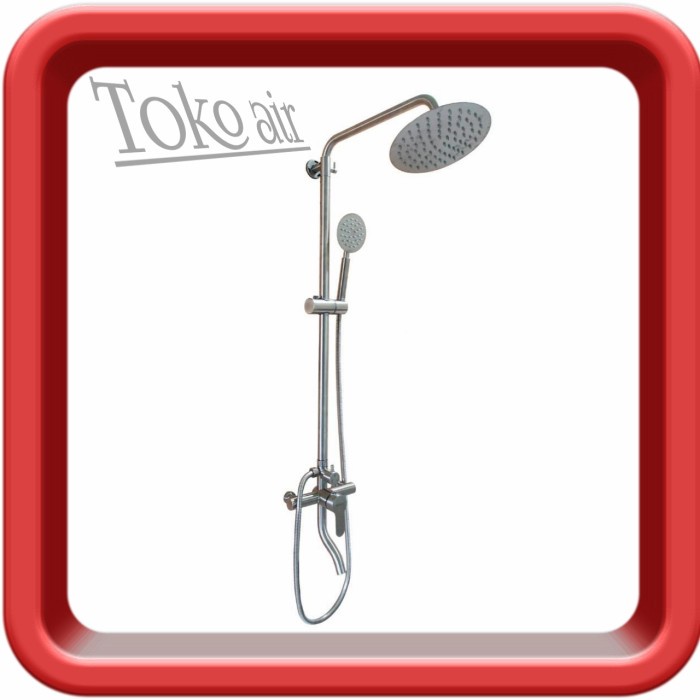 Shower coloum Stainless Steel Set/Shower tiang mandi Stainless 304