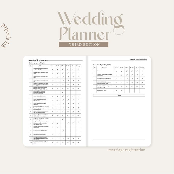 

Paperie Lab - The Wedding Planner Buku Persiapan Pernikahan Notes Stationery