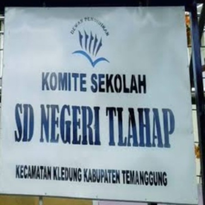 

papan nama sekolah 80x100