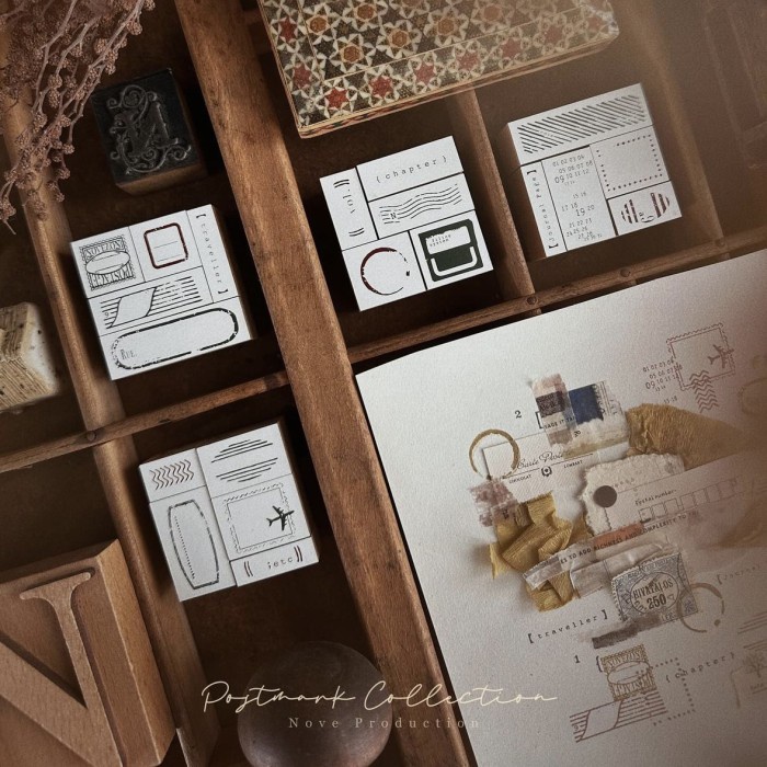 

Nove Postmark Rubber Stamp Set