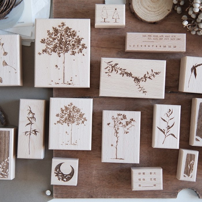 

(1) Jeenzaa Zoey Leaf Shadow Rubber Stamp