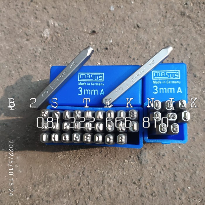 

Ketok Huruf Dan Angka Ukuran 3mm Merk Masus Stamp Punch Set