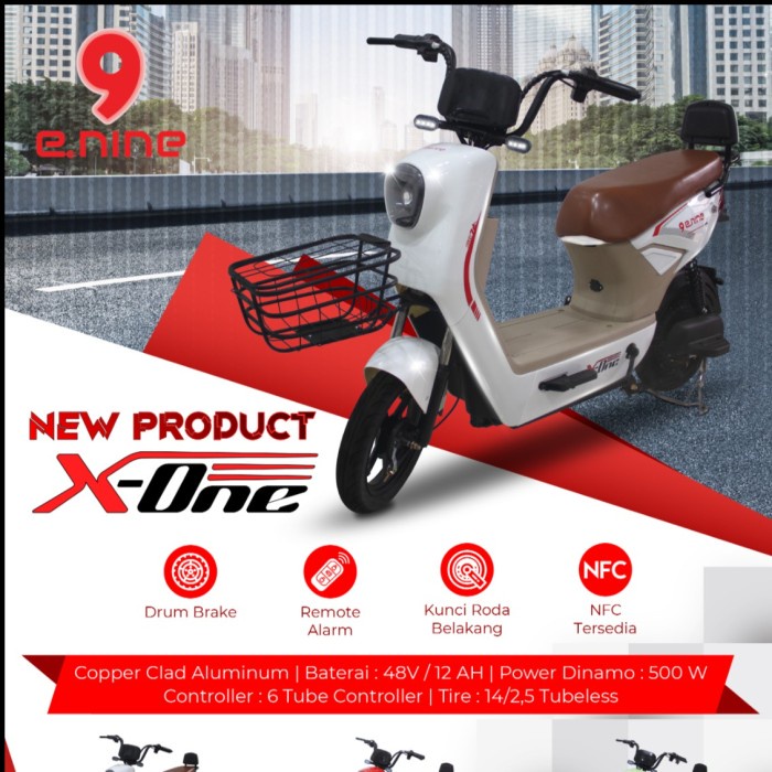 E NINE SEPEDA MOTOR LISTRIK SELIS X ONE NEW MODEL