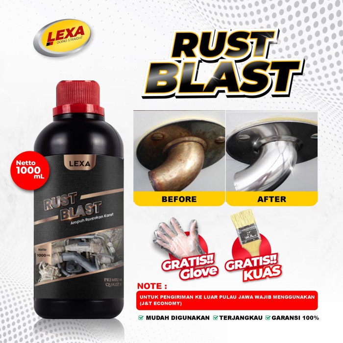 [trs] - RUST BLAST Pembersih kerak mesin motor mobil RUST REMOVER