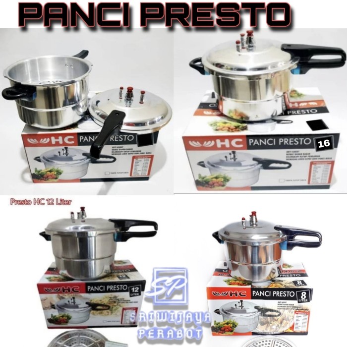 Panci Presto Happy Call Hc Press Cooker 4L, 8L, 12L, 16L