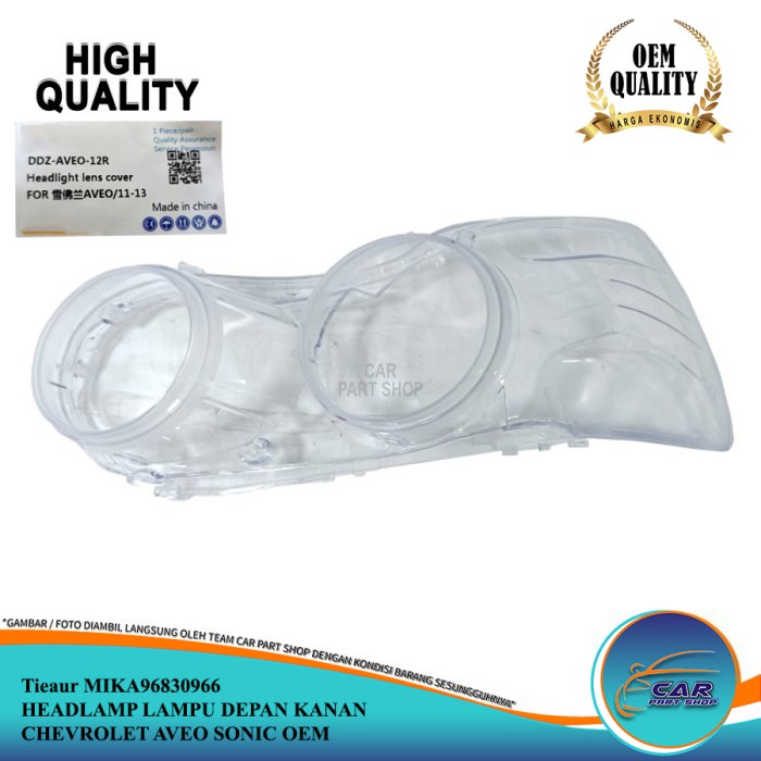 MIKA HEADLAMP LAMPU DEPAN KANAN CHEVROLET AVEO SONIC OEM