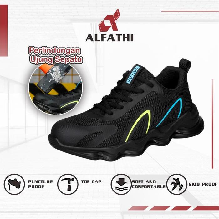 Alfathi Sepatu Safety Ringan Ori By Guyisa Black Arches