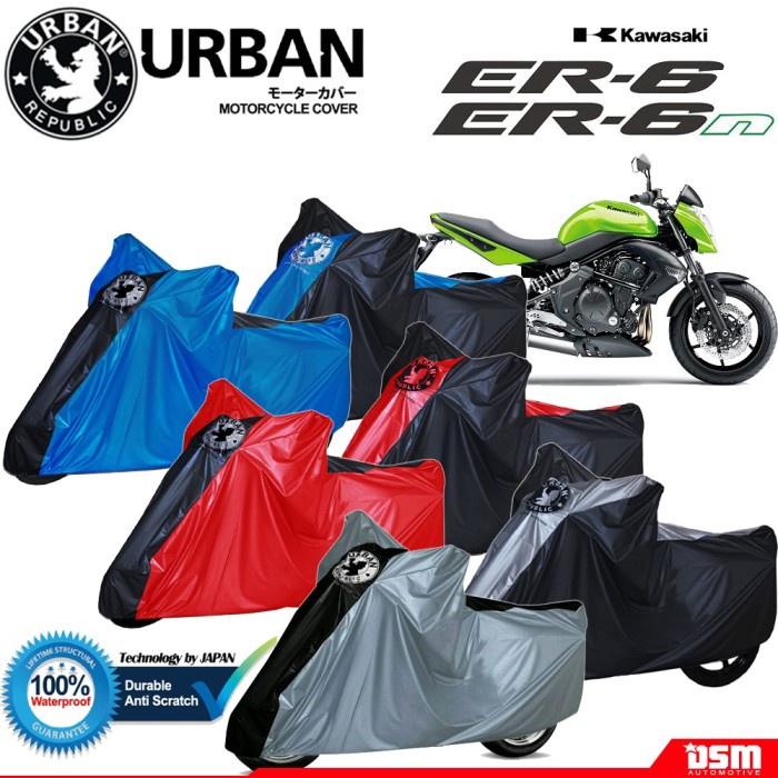Urban / Cover Motor Kawasaki ER6 ER6n 100% Waterproof / Aksesoris