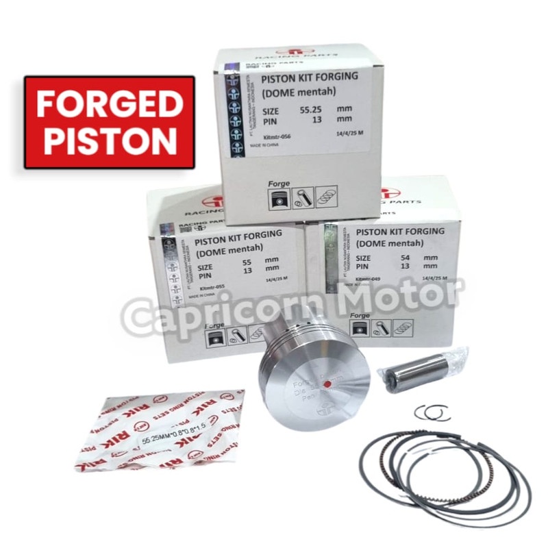 Piston Kit FORGED MENTAH CUSTOM DOME 53,5 55,25 54 55 58 59 60 PEN 13 ITI FORGING PISTON MENTAHAN
