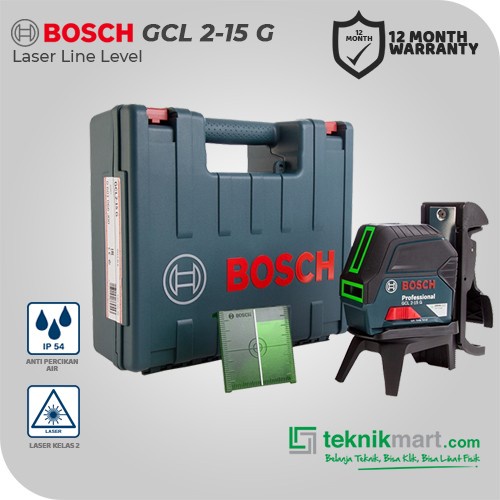 Bosch Laser Line Level Green Laser / Waterpass Laser Kombi Gcl 2-15 G